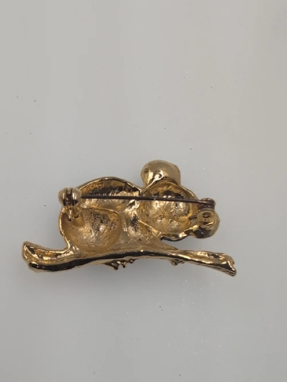 Gold-Tone Black Koala Brooch with Red Eyes - Women Jewelry Brooches